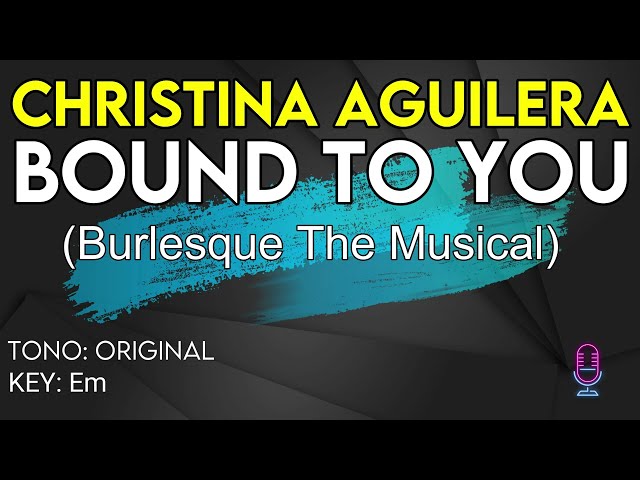 Christina Aguilera - Bound To You - Karaoke Instrumental class=