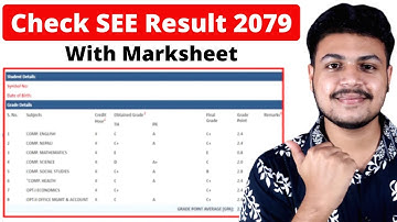 How to Check SEE Result With Marksheet | SEE Result 2079 Published | SEE Result 2079 | Grade Sheet