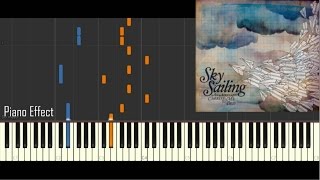 Video thumbnail of "Sky Sailing - Tennis Elbow (Piano Tutorial Synthesia)"