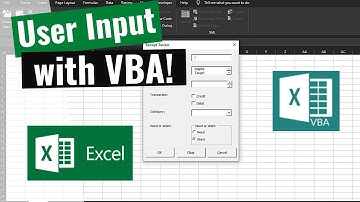 How to create a user form in Microsoft Excel Using VBA - Receipt Tracker