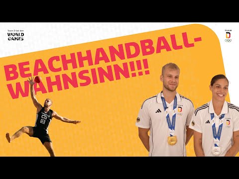 Gold + Silber im Beachhandball: "Kaltgetränk wird genossen!" Moritz Ebert & Lucie-Marie Kretzschmar