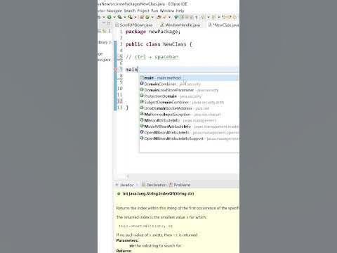 shortcut keys for java in eclipse #shorts #youtubeshorts #java #eclipse ...