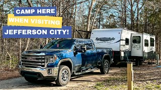 Binder Park Jefferson City  Campground REVIEW + DRIVE THROUGH  City Park Camping In Missouri