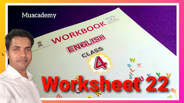 RBSE Class 4 English Worksheet 22 Complete