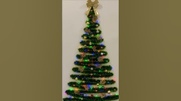 DIY Christmas Wall Tree! 🎄✨ Easiest Holiday Decor Ever! 😍🎅