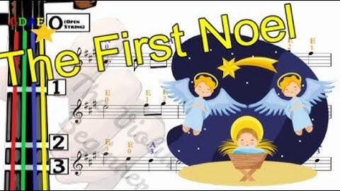 The First Noel | Violin TUTORIAL | Christmas Carol | 小提琴入門班 [Level 1]