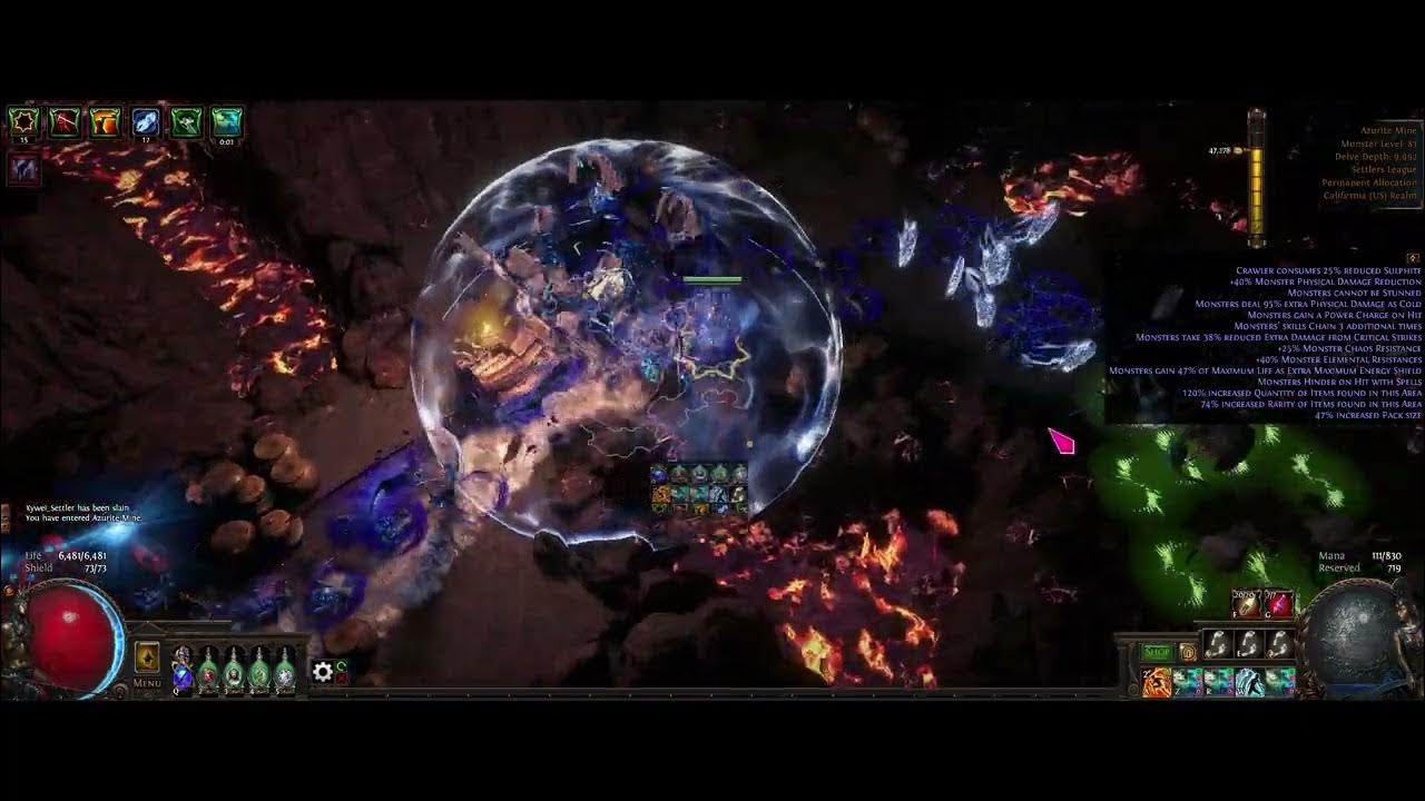 [PoE 3.25] Champion Molten Strike of the Zenith 20 Nodes to Delve 10k Build Showcase YouTube
