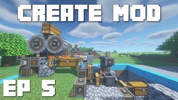 Minecraft Create Mod Tutorial - Automated Ore Processing System Ep 5