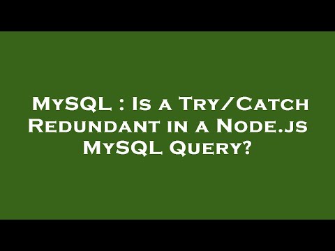 MySQL : Is
