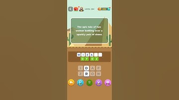 the epic tale of two women battling on sparkly shoe @brainboom level 284 solution