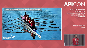 APICON Keynote 2018 | SOA, API and now Microservice Management