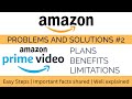 Prime Video | Plans | Benefits | Limitations| Everything explained in detail | Watch full video