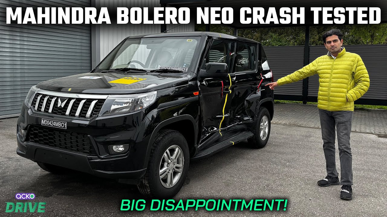 Mahindra Bolero Neo Scores 1 Star In New Global NCAP Crash Test| Set Back For Indian Car maker?
