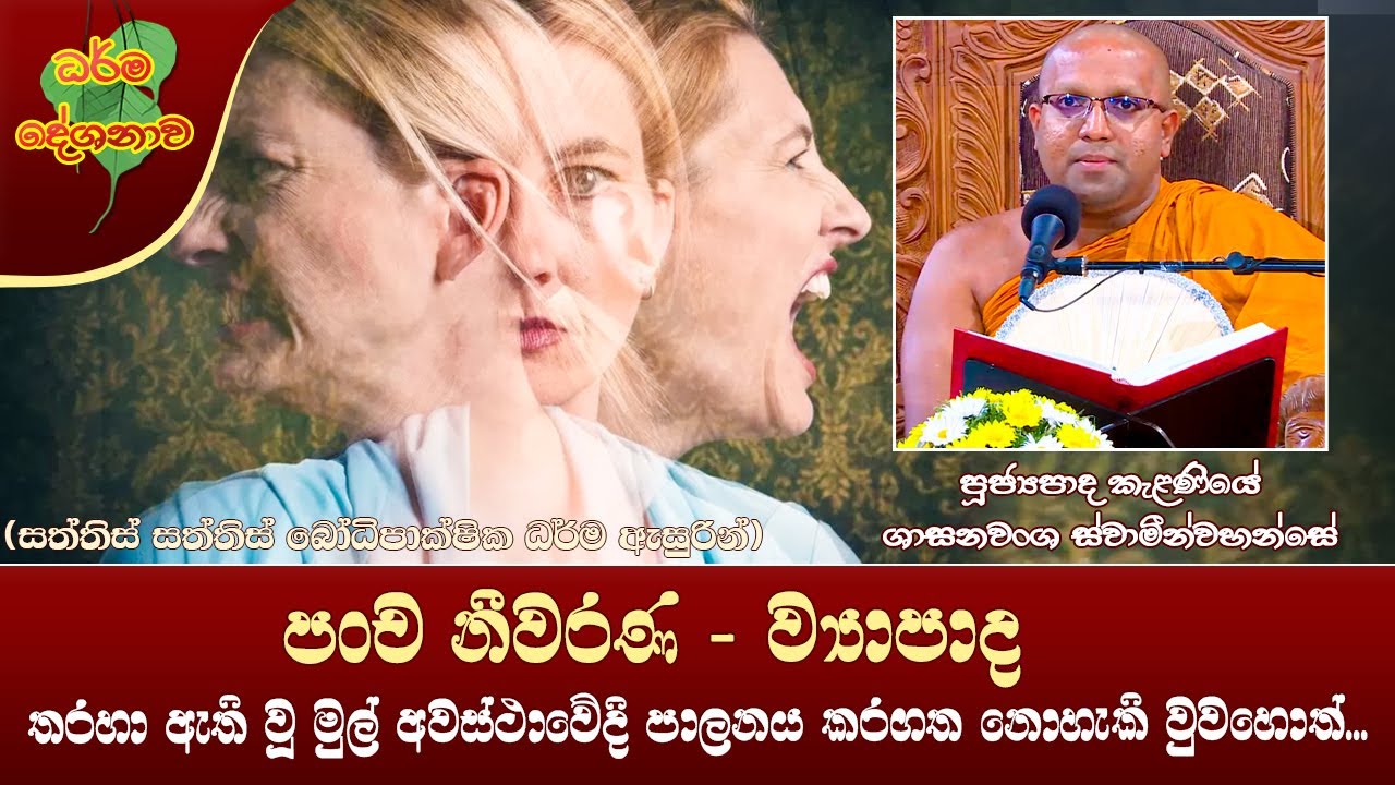Ven Kelaniye Sasanawansha Thero | 2022-09-06 | 04:00 PM (පංච නීවරණ - ව්‍යාපාද)