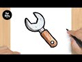 #720 How to Draw a Wrench - Easy Drawing Tutorial
