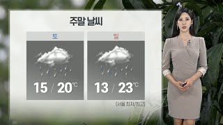 [날씨] 주말 먼지 해소하는 비…제주 호우 집중 / 연합뉴스TV (YonhapnewsTV)