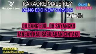 KARAOKE BANG EDO NEW VERSION ( RIA AMELIA ) NADA COWOK #jy #karaokedangdut #viral #riaamelia