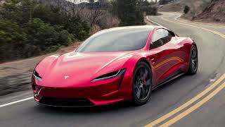 TESLA RED CAR 2023