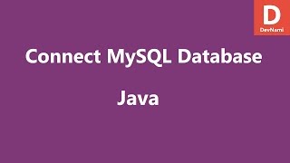 Connect to MySQL Database in Java