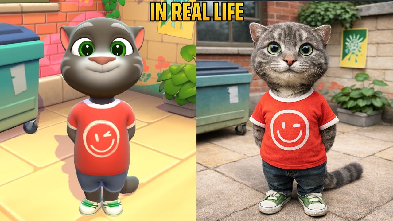El gato Tom que habla 2025 en la Vida Real - Todos los avances Todas las animaciones