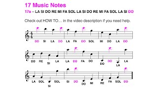 Learn to read music notes in less than 2 minutes: DO (17 notes, treble (G) clef - 2024)