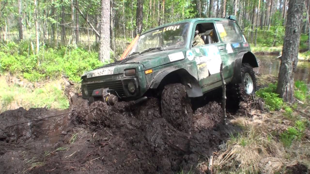 Нива на 35"х колесах - испытания в боевых условиях - YouTube