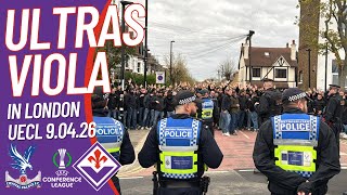 🟣 ULTRAS VIOLA FANS IN LONDON 🇮🇹 CRYSTAL PALACE v FIORENTINA 9.04.26 QUARTER-FINAL CONFERENCE LEAGUE