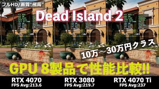 「Dead Island 2」の性能が一目瞭然！10～30万円台のGPUで比較【RTX 3080/4070/4070 Ti/4080/4090、RX 6900 XT/7900 XT/7900 XTX】