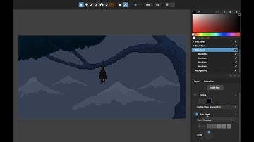 Pixelmash How-To: Animated Bat, Tree, and Mountains