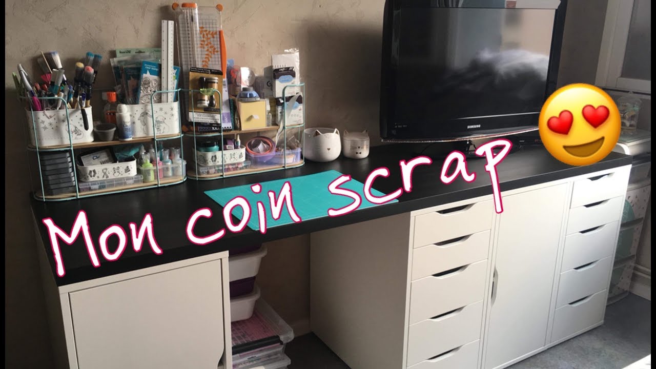 Nouveau coin scrap//scraproom tour 2018