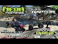 Mean machines rc rock crawlers jeep wrangler rubicon vs ford f150 raptor w action camera mount