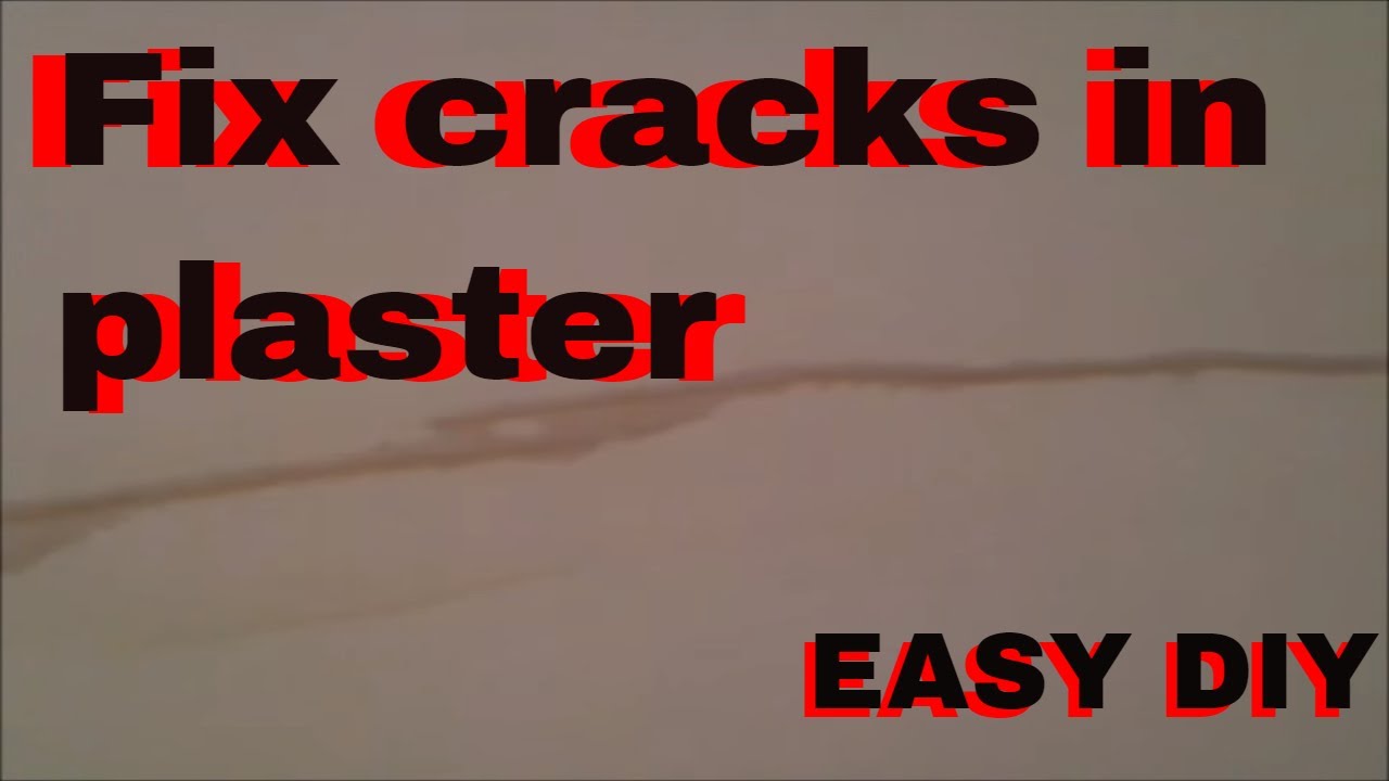 How to repair a crack in plaster YouTube