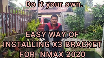 INSTALLING X3 BRACKET AND NEMO LONG STEM SIDE MIRROR FOR NMAX 20202.