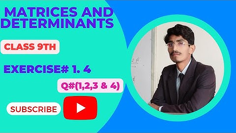 9th class maths chapter 1 exercise 1.4|| Multiplication of matrices in hindi|How to multiply matrix|