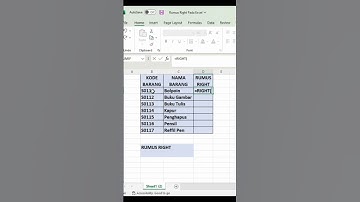 RUMUS RIGHT PADA EXCEL#shorts #shorts #trendingshorts #excel #channel