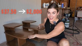 I found Vintage Heywood Wakefield Tables for $37… Can I restore them?
