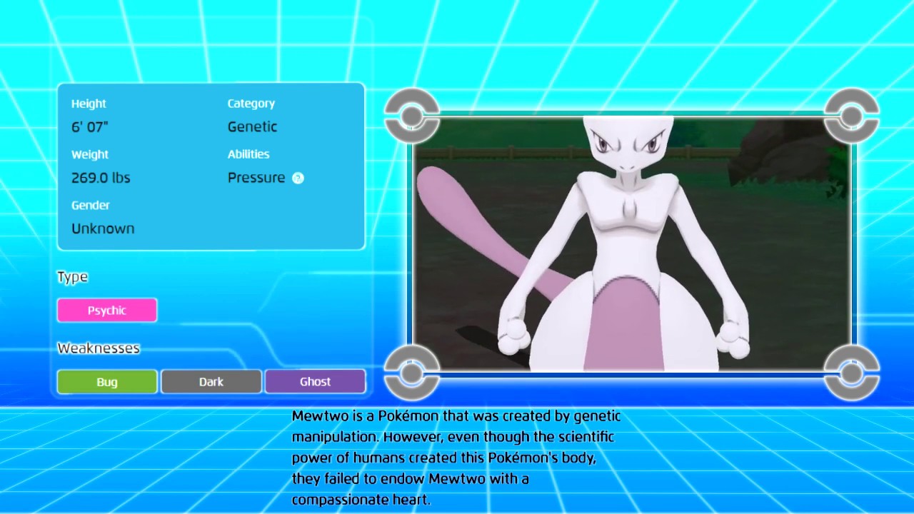 ◓ Pokédex Completa: Mewtwo (Pokémon) Nº 150