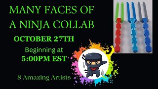 Ninja Swipe Collaboration October 27th!  8 Amazing Artists