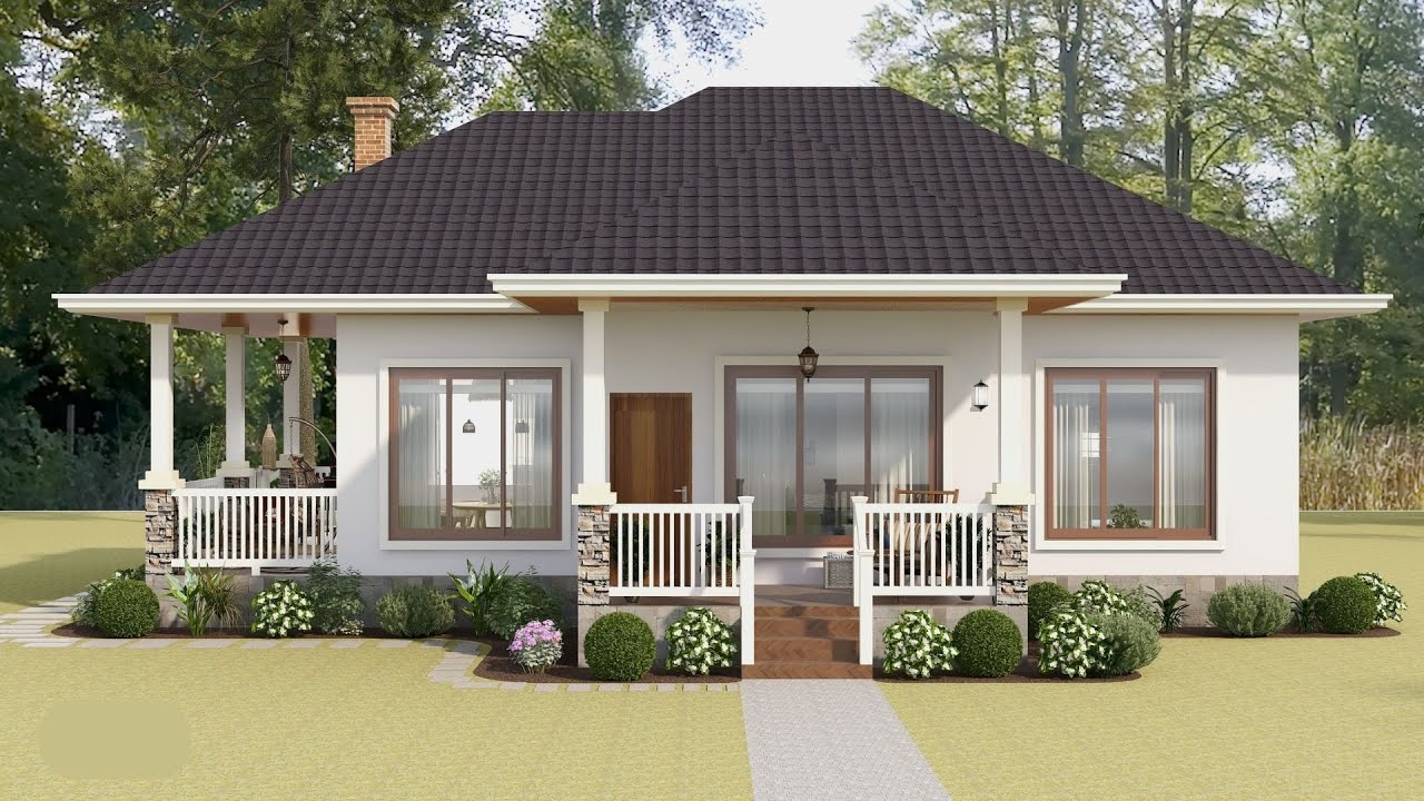 Cozy Small 3 bedroom House Design With Floor Plan - YouTube