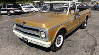 Test Drive 1970 Chevy C-20 Pickup Truck SOLD for $5,950 Maple Motors