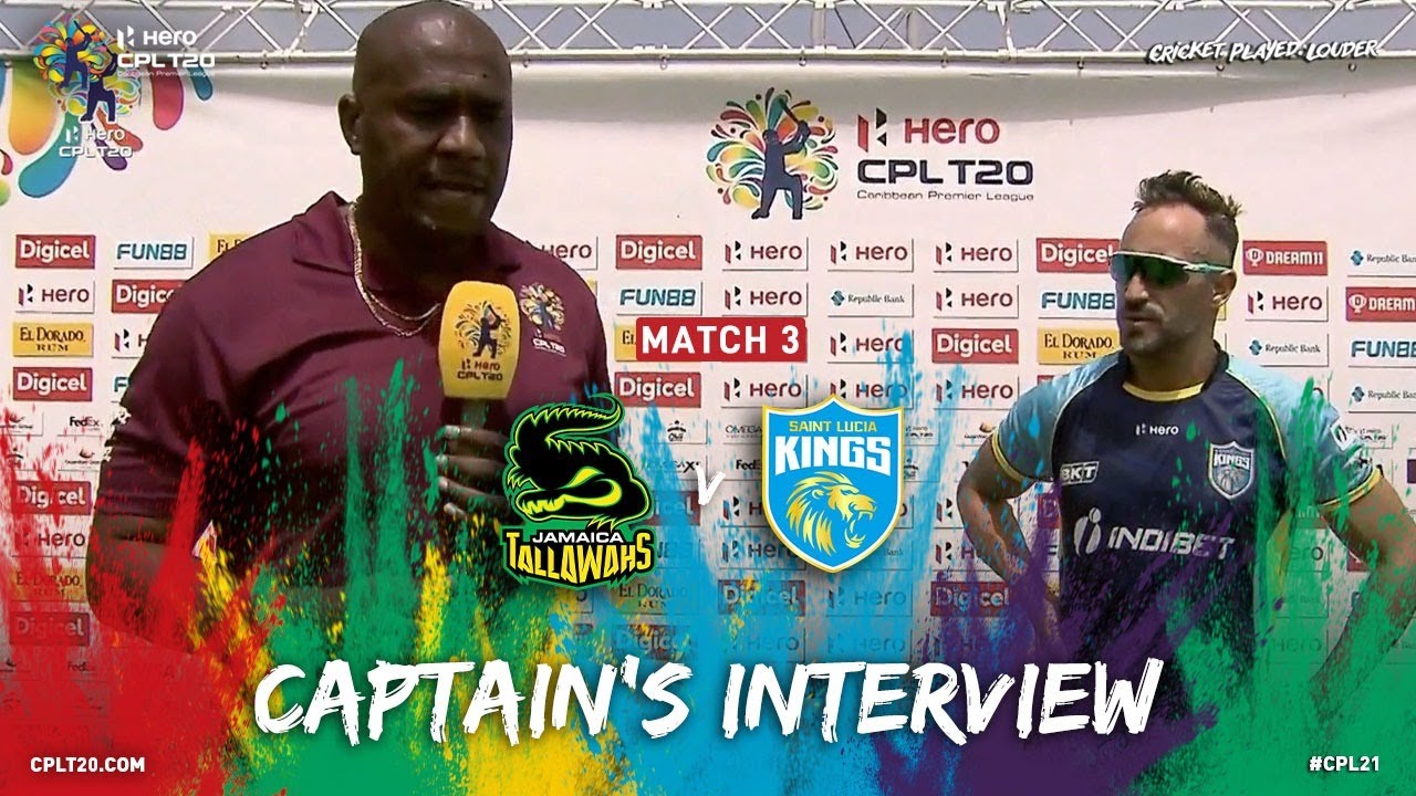 Captains' Interviews | Jamaica Tallawahs vs Saint Lucia Kings | CPL 2021