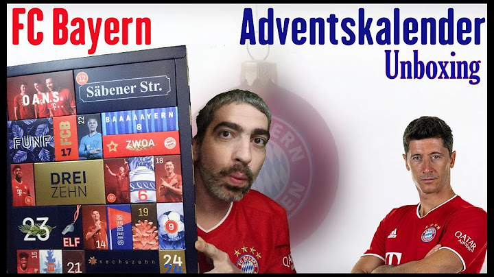 FC Bayern Adventskalender 2020 Unboxing
