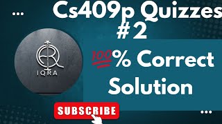 CS409p Quizzes #2 Solved | Complete Solution with Explanation 2026 | Must watch before submit