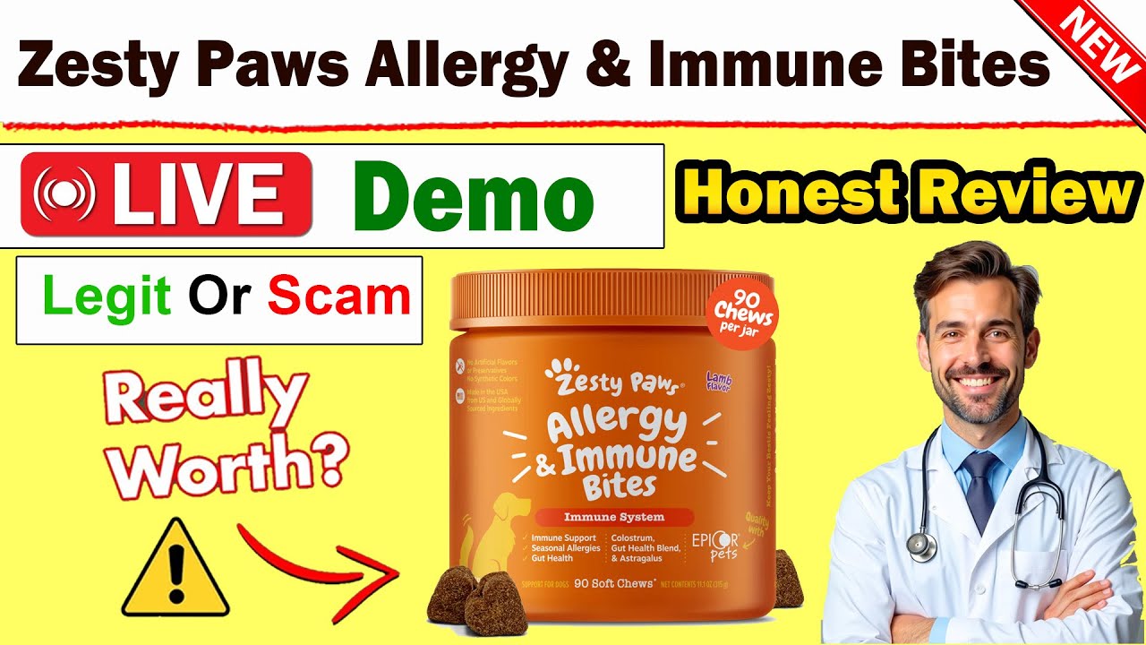 Zesty Paws Allergy & Immune Bites Honest Review  