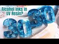 Why you can't use too much alcohol inks in UV resin • how to use resin? Resin for Beginners tutorial