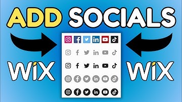 How To Add & Link Social Media Icons To Your WIX Website