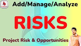How to add manage risks and opportunities in primavera p6 | how to generate risk report in p6 | Tips
