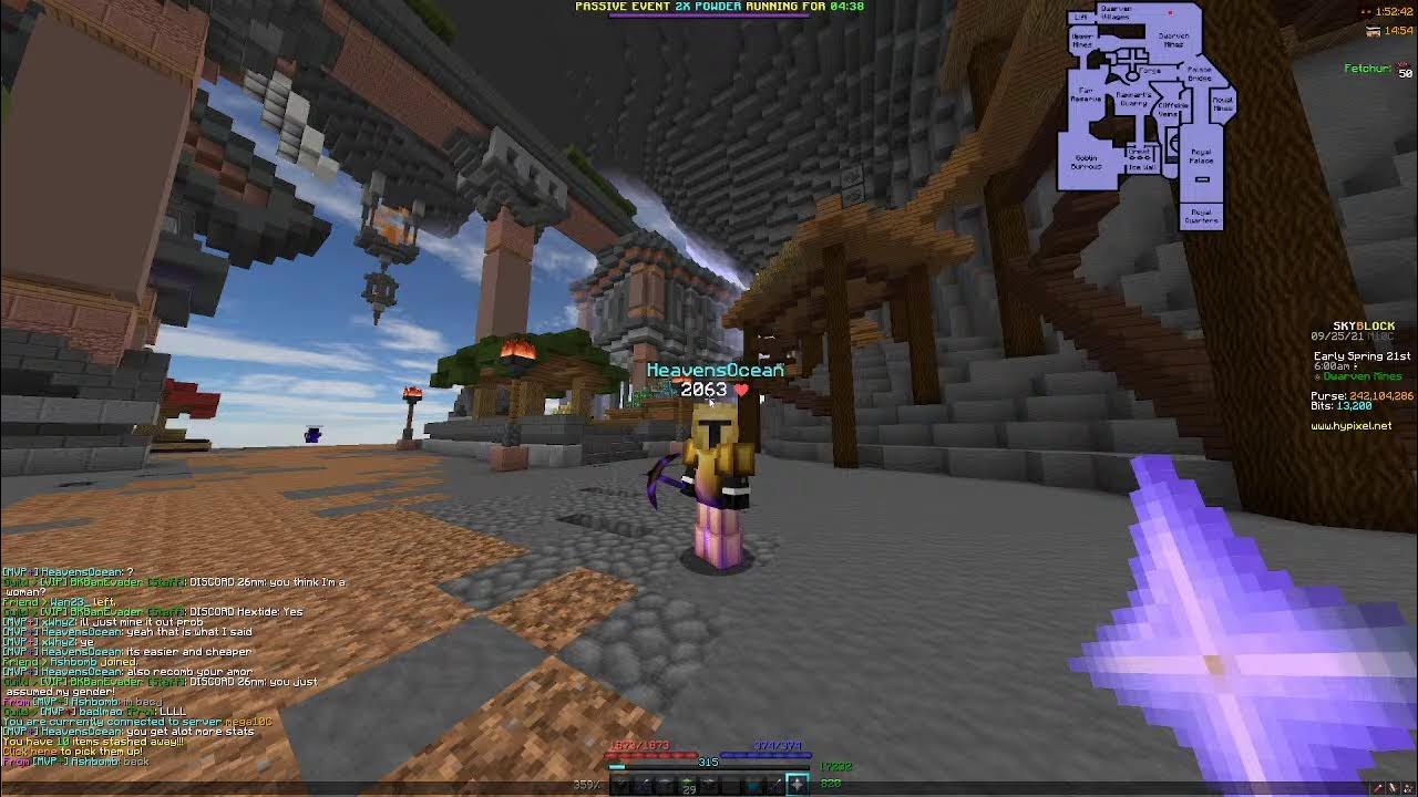 Crystal Hollows HotM Grind Hypixel Skyblock YouTube