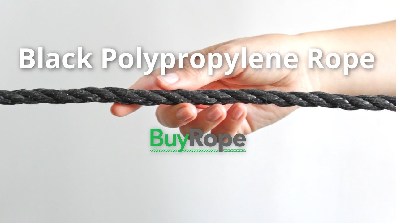 10mm Black Polypropylene Rope Demo | BuyRope