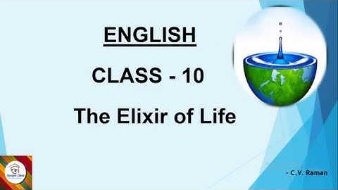 #ENGLISH CLASS 10#SSLC KARNATAKA BOARD#THE ELIXIR OF LIFE#SIMPLE EXPLANATION#SCORPIO CLASS#